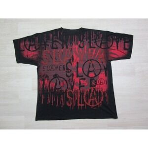 Slayer Vintage T Shirt 1990's All Over Print Blood Splatter Metal Winterland AOP